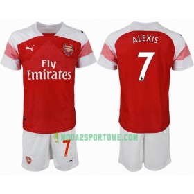 Koszulka Arsenal ALEXIS 7 Dziecięcy Domowe Stroje Piłkarskie 2018/19 Krótki Rękaw